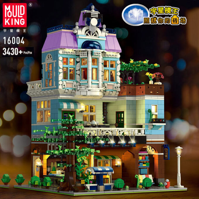 Mould King 16004 The Cafe with lights