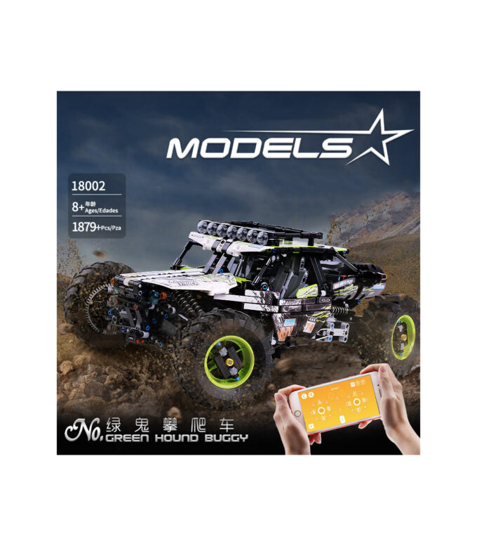 Mould King 18002 RC Green Hound Buggy - Image 2