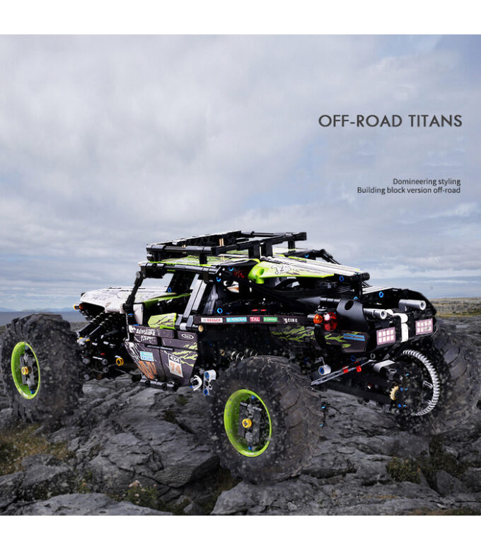 Mould King 18002 RC Green Hound Buggy - Image 4