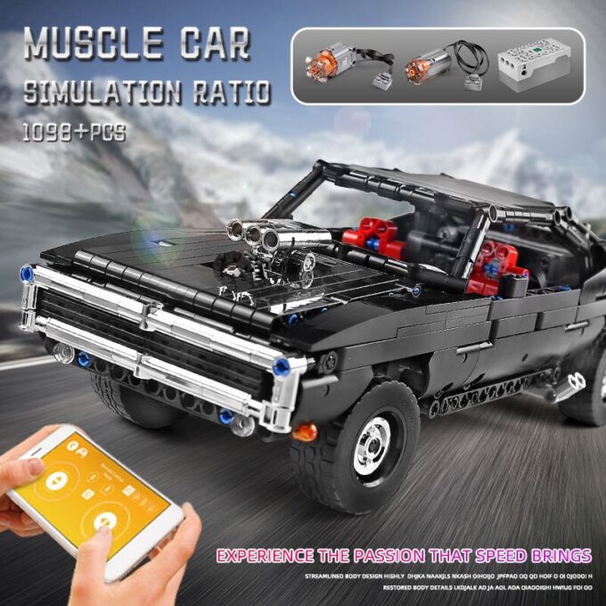Mould King 13081 RC Muscle Car - Image 2
