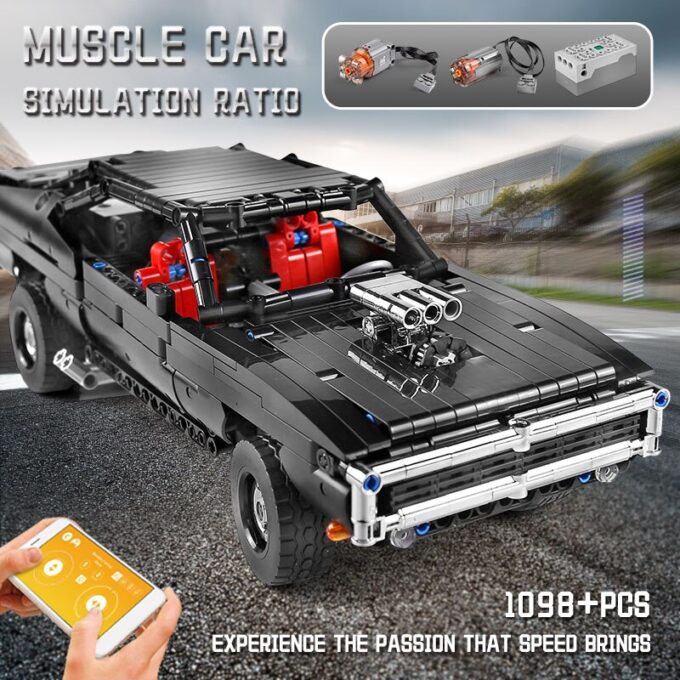 Mould King 13081 RC Muscle Car - Image 3