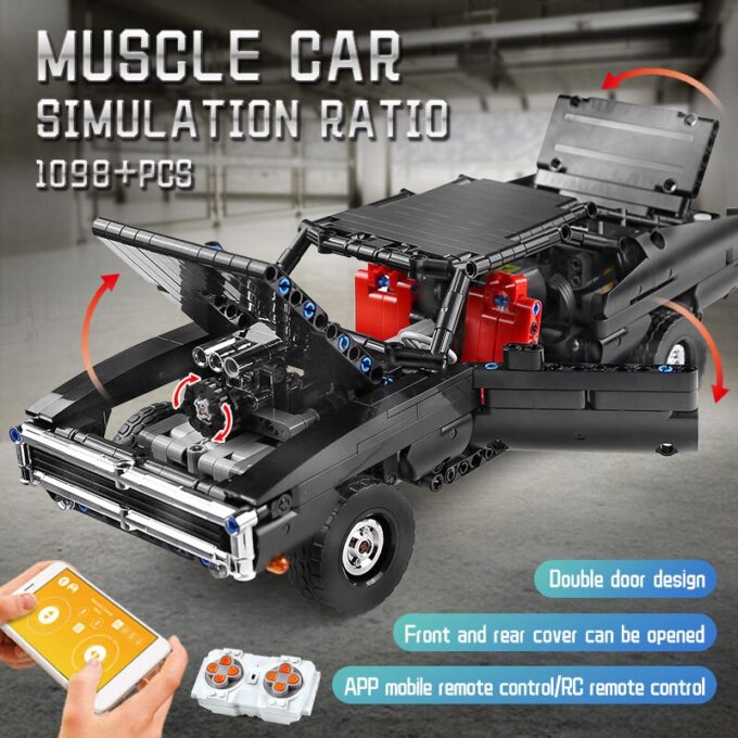 Mould King 13081 RC Muscle Car - Image 4