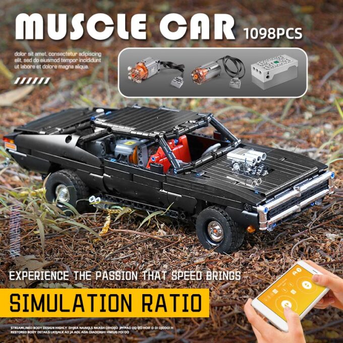 Mould King 13081 RC Muscle Car - Image 6