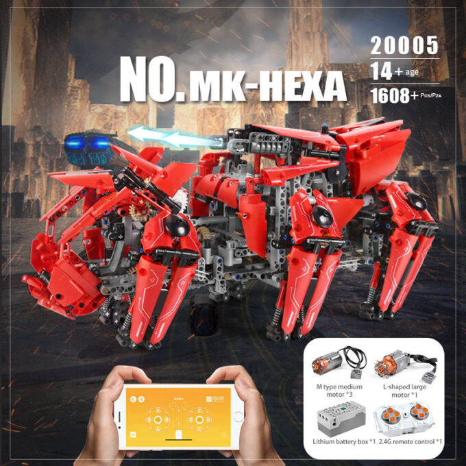 Mould King 20005 RC Walking Tank MK-HEXA - Image 4
