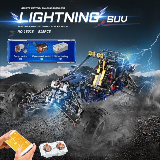 Mould King 18018 Lighting Racing Car - Image 2