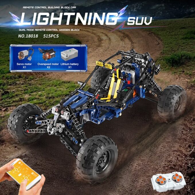 Mould King 18018 Lighting Racing Car - Image 3