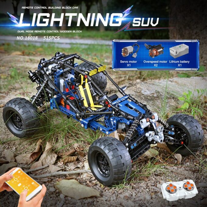 Mould King 18018 Lighting Racing Car - Image 4