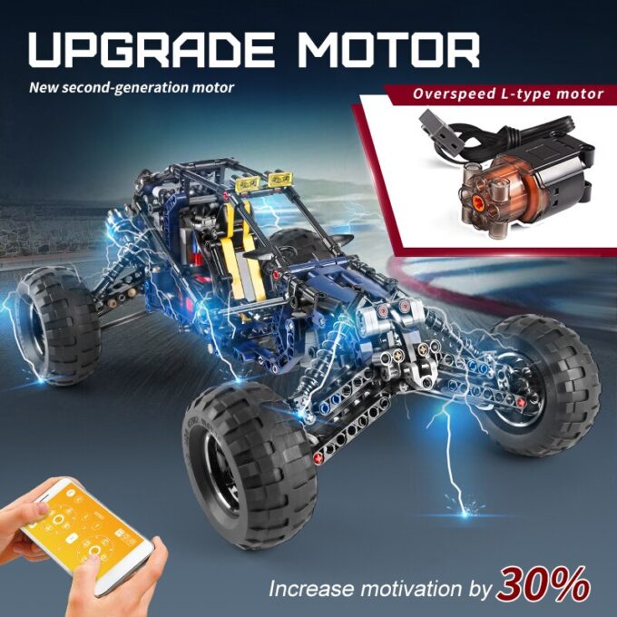 Mould King 18018 Lighting Racing Car - Image 5