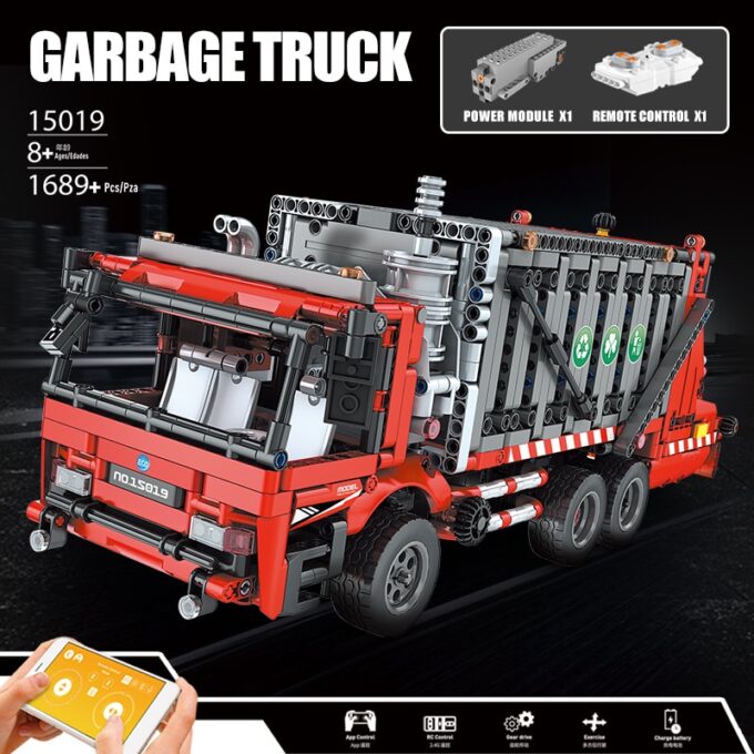 Mould King 15019 RC Garbage Truck - Image 2