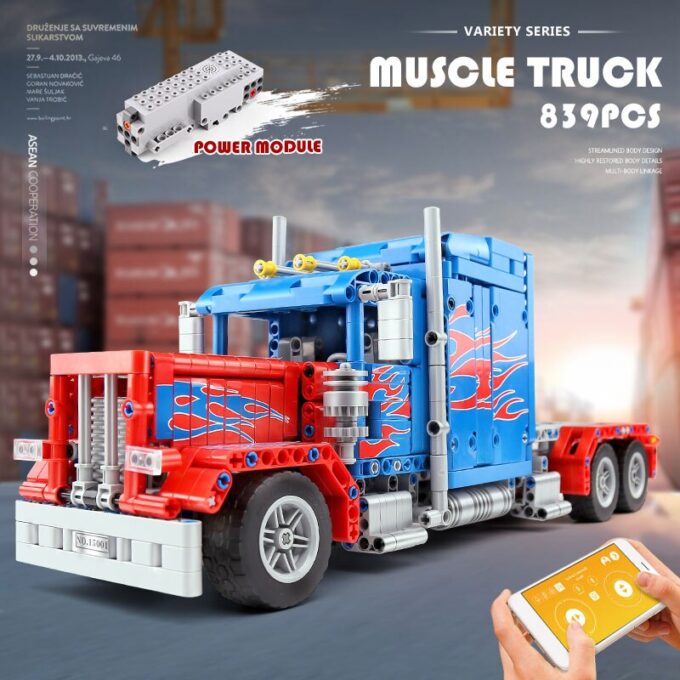 Mould King 15001 Peterbilt 389 Muscle Truck Optimus Prime - Image 2