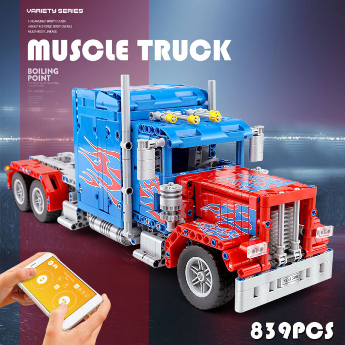 Mould King 15001 Peterbilt 389 Muscle Truck Optimus Prime - Image 3