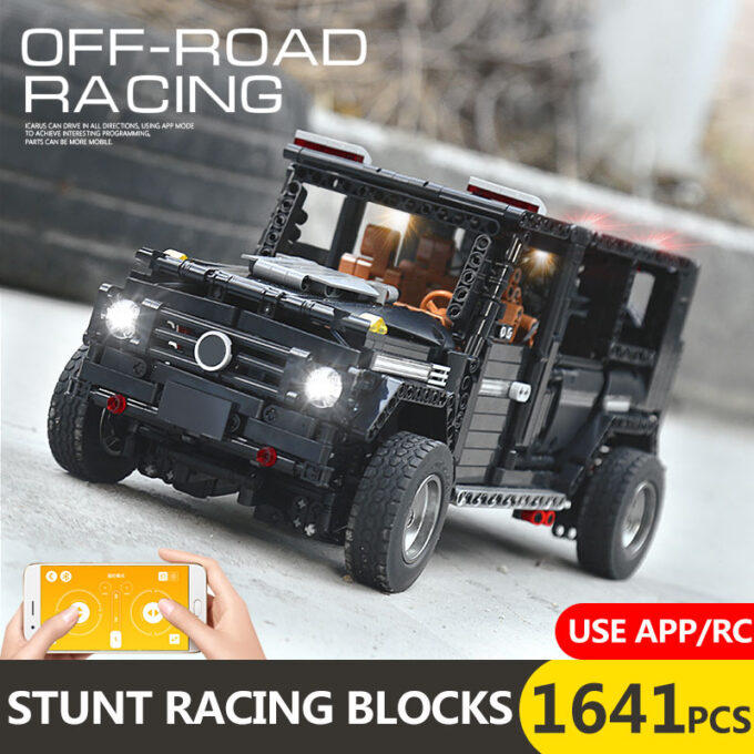 Mould King 13070 RC 1:10 Benz G65 with LED light kits - Image 2