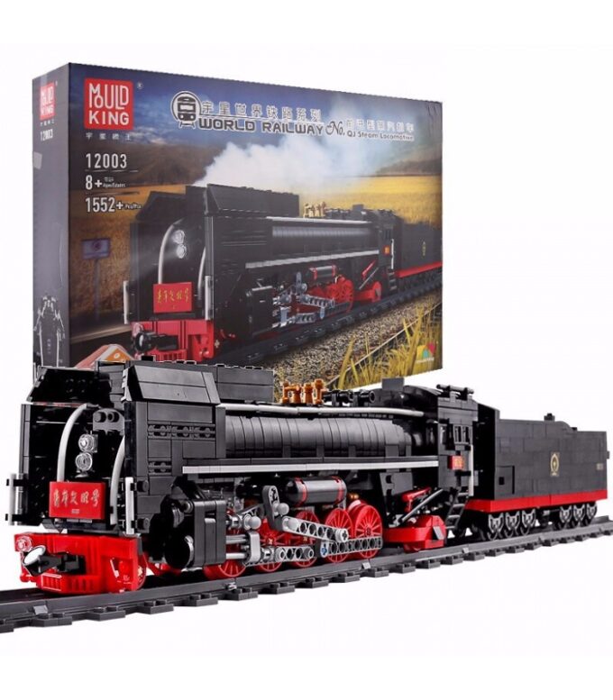 Mould King 12003 RC QJ Steam Locomotive