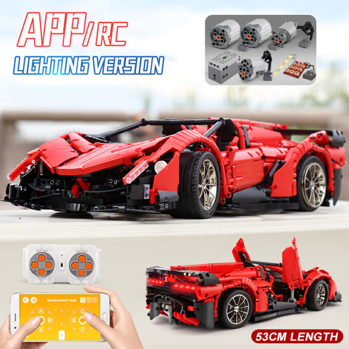 Mould King 13079 RC 1:8  Lamborghini Veneno Supercar - Image 3