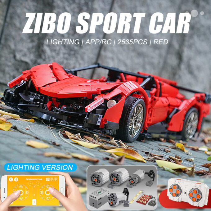 Mould King 13079 RC 1:8  Lamborghini Veneno Supercar - Image 4