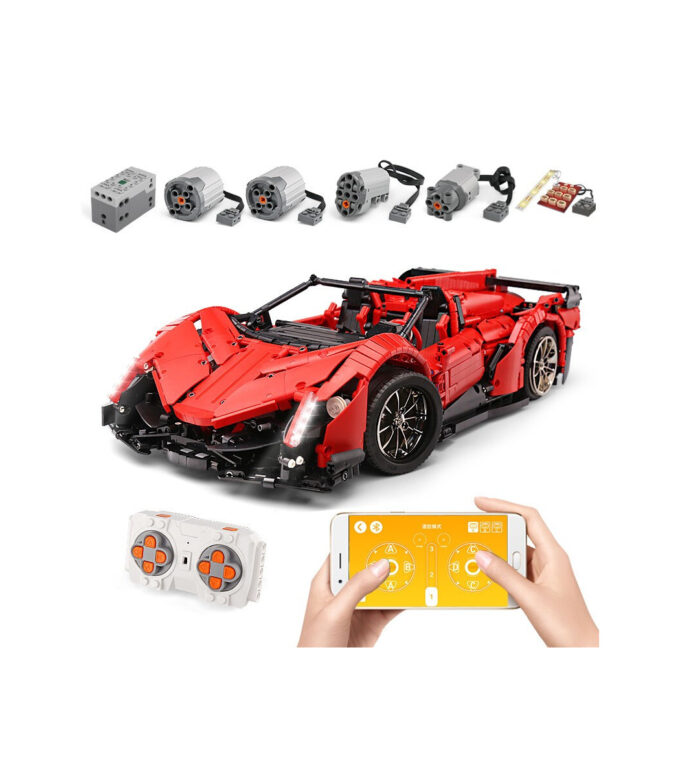 Mould King 13079 RC 1:8  Lamborghini Veneno Supercar - Image 7