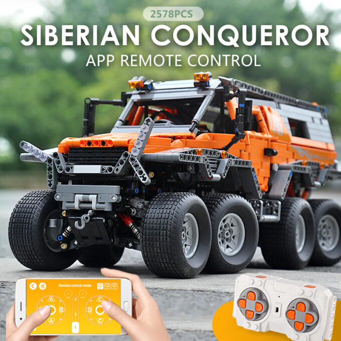 Mould King 13088 Avtoros Shaman 8x8 Siberia Off-Road Vehicle - Image 2