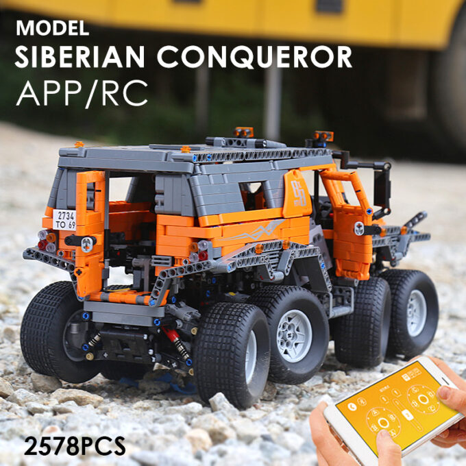 Mould King 13088 Avtoros Shaman 8x8 Siberia Off-Road Vehicle - Image 3