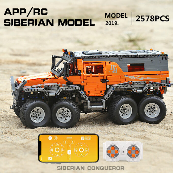 Mould King 13088 Avtoros Shaman 8x8 Siberia Off-Road Vehicle - Image 4