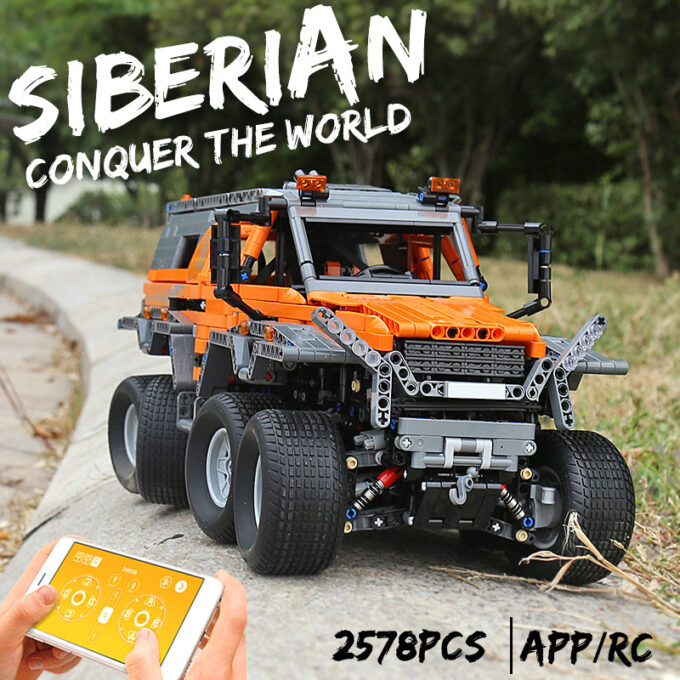 Mould King 13088 Avtoros Shaman 8x8 Siberia Off-Road Vehicle - Image 6