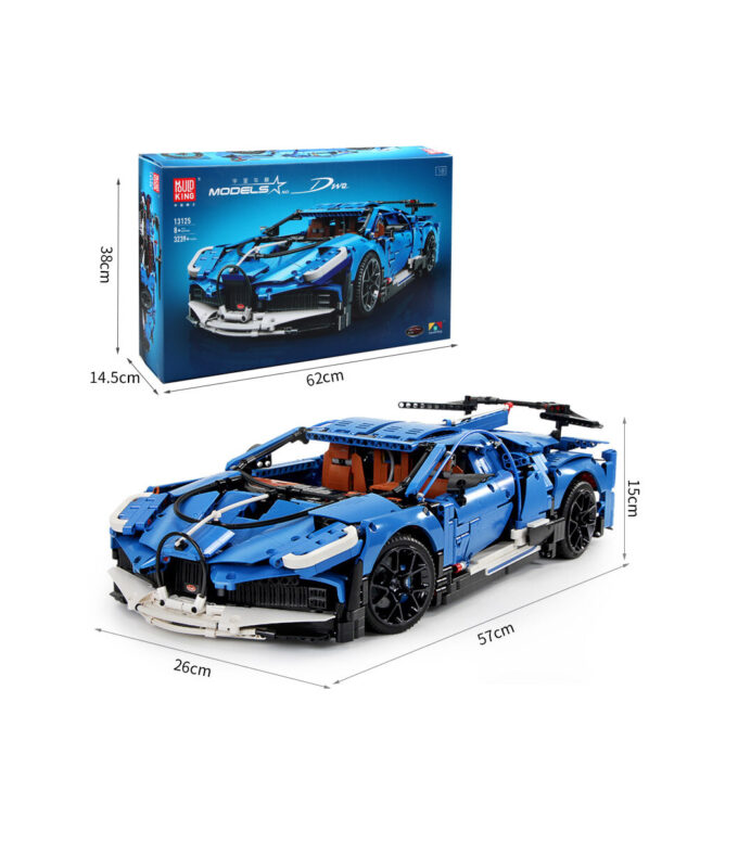 Mould King 13125 Bugatti Dwo Super Sports Car - Image 7