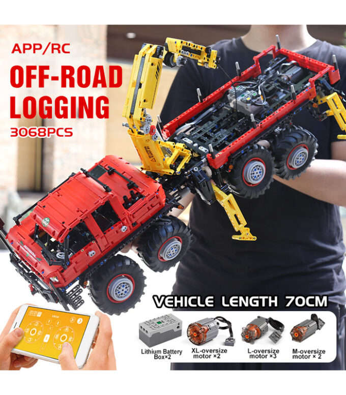 Mould King 13146 Articulated Logging 8×8 Off Road Truck - Image 2
