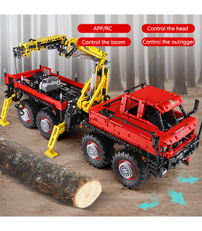 Mould King 13146 Articulated Logging 8×8 Off Road Truck - Image 3