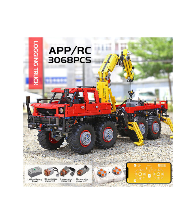 Mould King 13146 Articulated Logging 8×8 Off Road Truck - Image 4