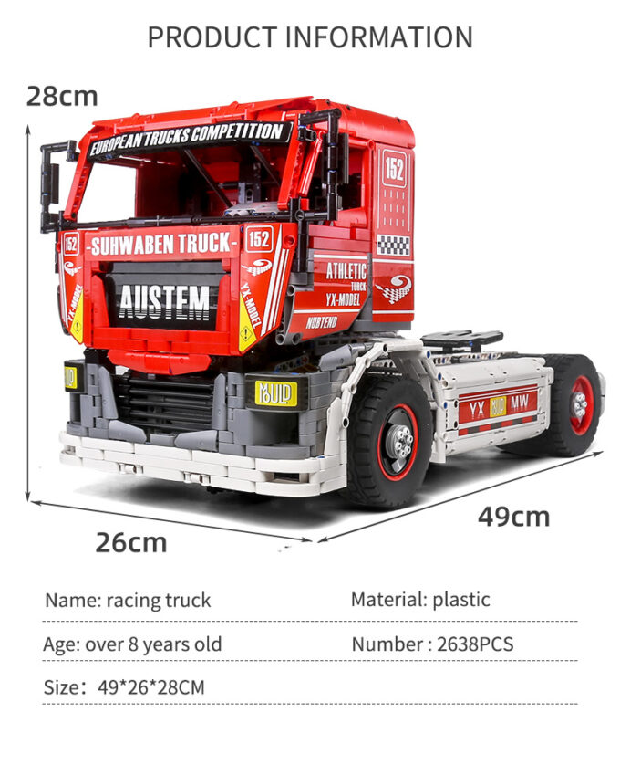 Mould King 13152 RC Racing Truck - Image 7