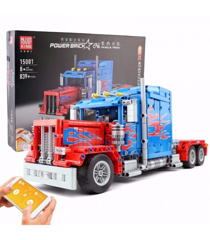 Mould King 15001 Peterbilt 389 Muscle Truck Optimus Prime