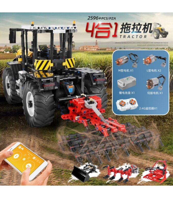 Mould King 17019 RC Tractor Fastrac - Image 3