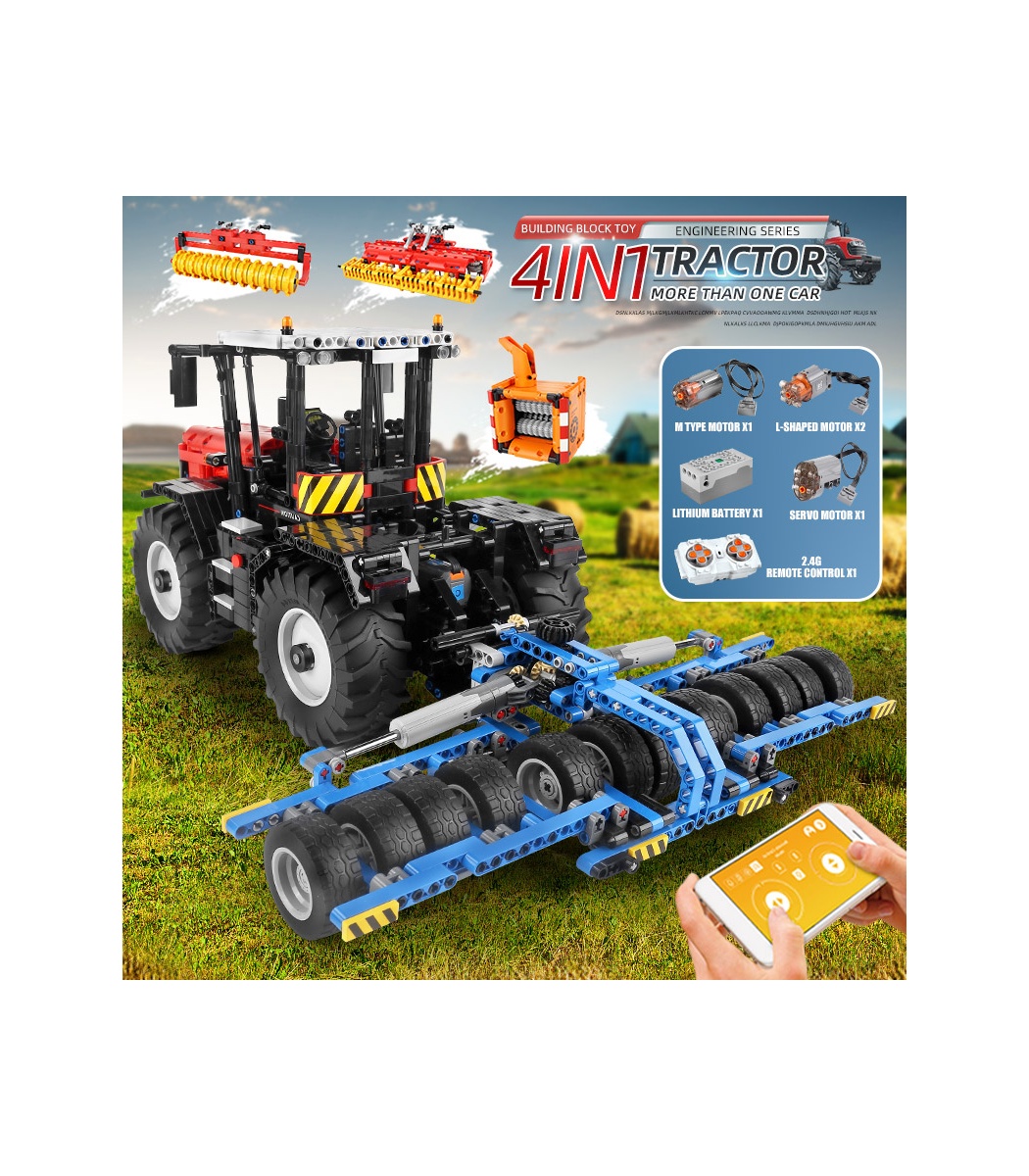 Mould King 17020 Traktor ferngesteuert und motorisiert