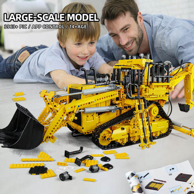 Mould King 17023 RC Pneumatic Bulldozer - Image 3
