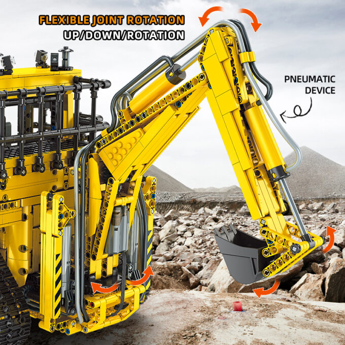 Mould King 17023 RC Pneumatic Bulldozer - Image 4