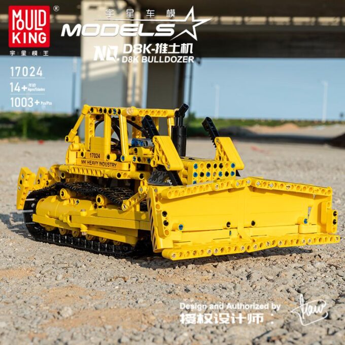 Mould King 17024 RC D8K BULLDOZER