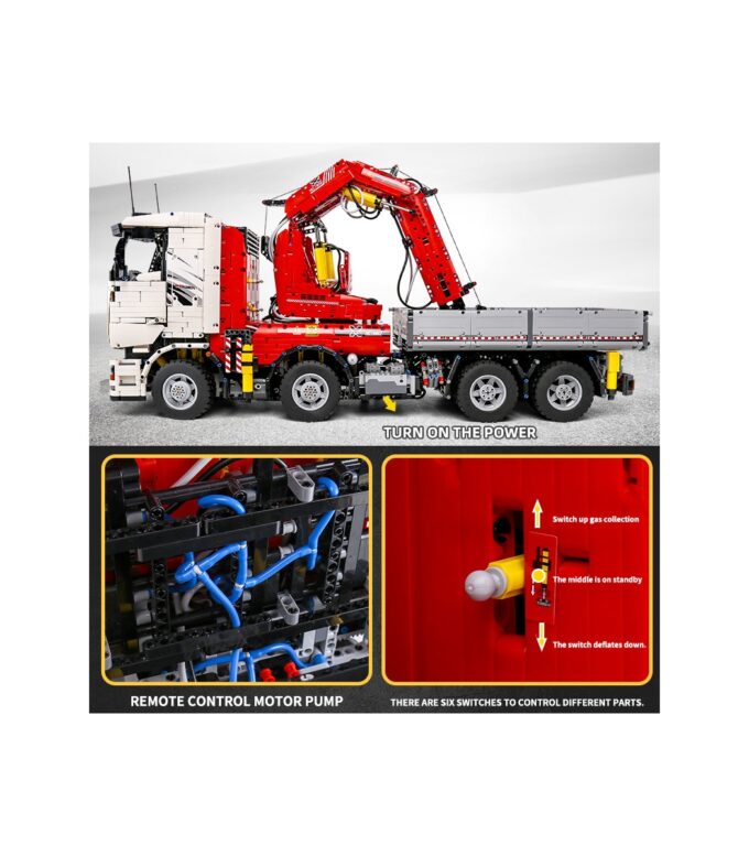 Mould King 19002 RC Pneumatic Crane Truck - Image 6
