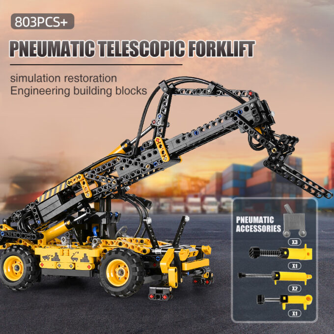 Mould King 19009 Pneumatic Telescopic Forklift - Image 3