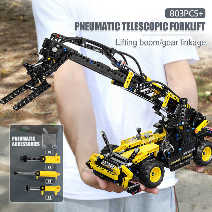 Mould King 19009 Pneumatic Telescopic Forklift - Image 4