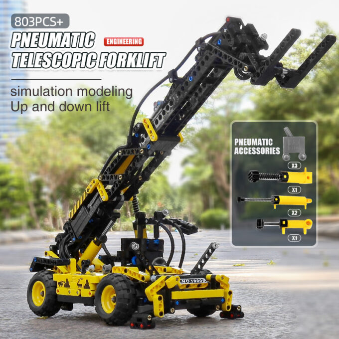 Mould King 19009 Pneumatic Telescopic Forklift - Image 6