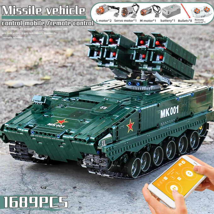 Mould King 20001 RC HJ-10 Anti-Tank Missile - Image 6