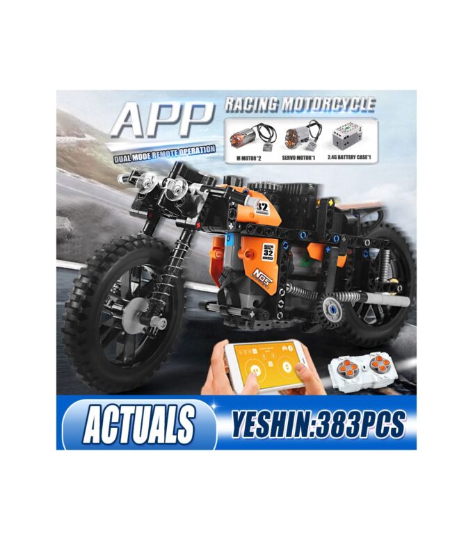 Mould King 23005 Fast RC Motorcycle - Image 4