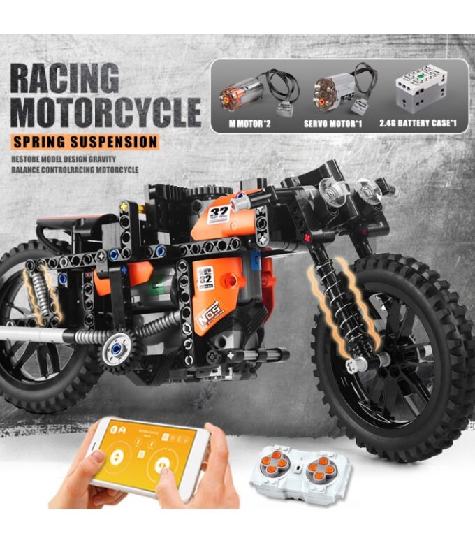 Mould King 23005 Fast RC Motorcycle - Image 5