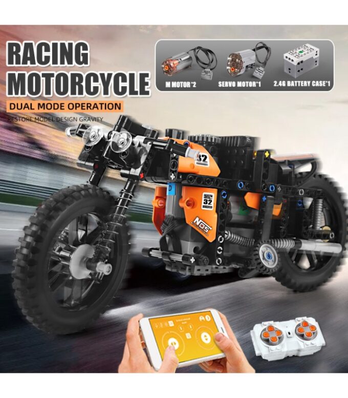 Mould King 23005 Fast RC Motorcycle - Image 6