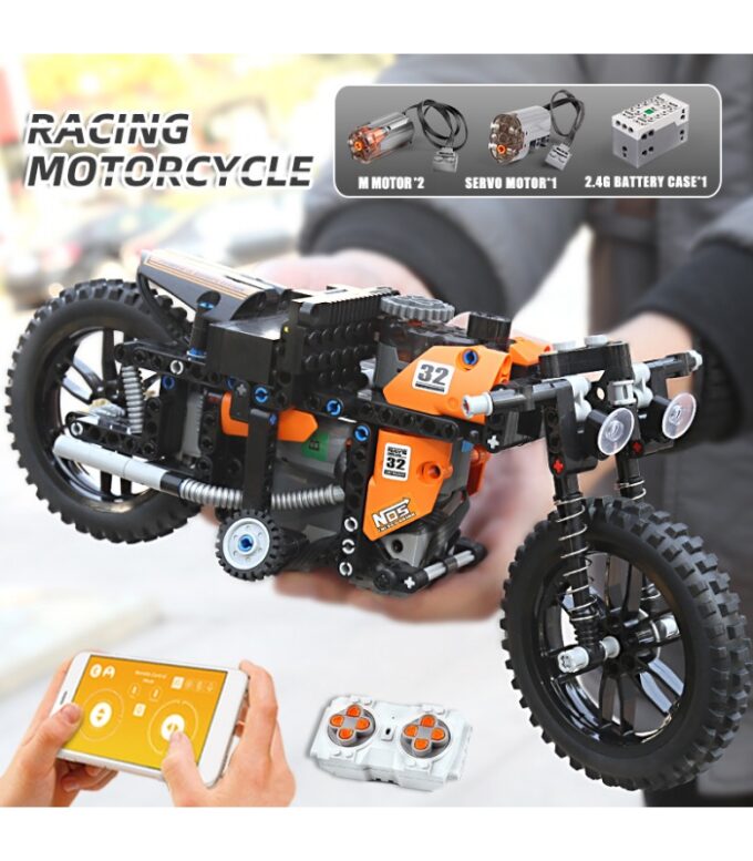 Mould King 23005 Fast RC Motorcycle - Image 7