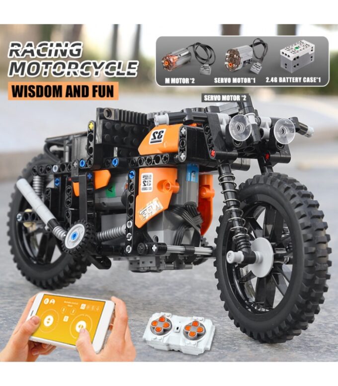 Mould King 23005 Fast RC Motorcycle - Image 8
