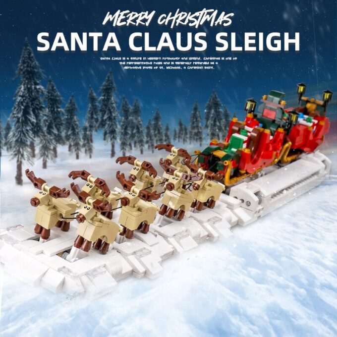Mould King 10015 The Motorized Christmas Santa Sleigh - Image 2