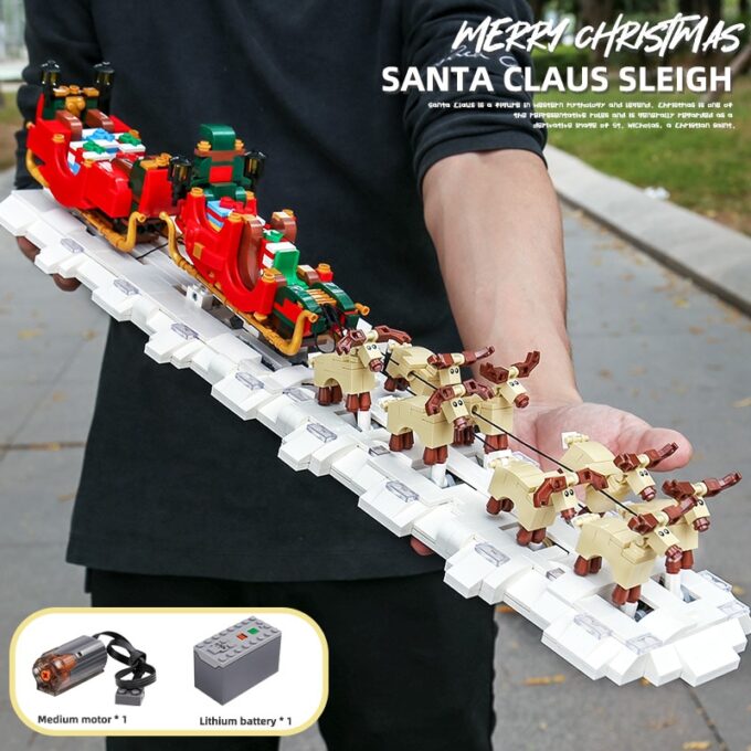 Mould King 10015 The Motorized Christmas Santa Sleigh - Image 5