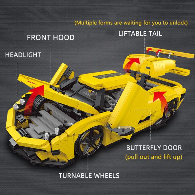 MOULD KING 10018 The Super Racing Car Model - Image 3