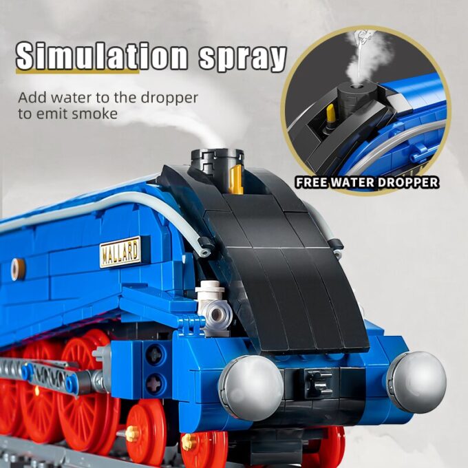 Mould King 12006 High-Tech Motorized Class A4 Pacific Mallard Train - Image 4