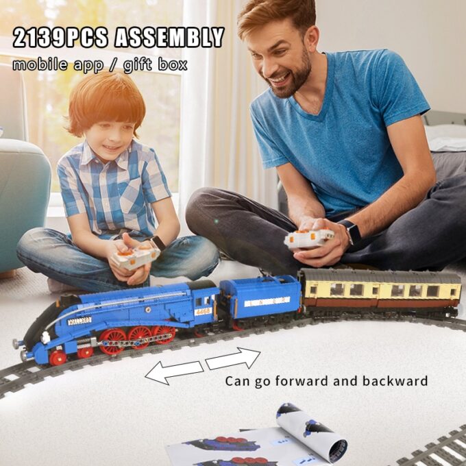 Mould King 12006 High-Tech Motorized Class A4 Pacific Mallard Train - Image 6